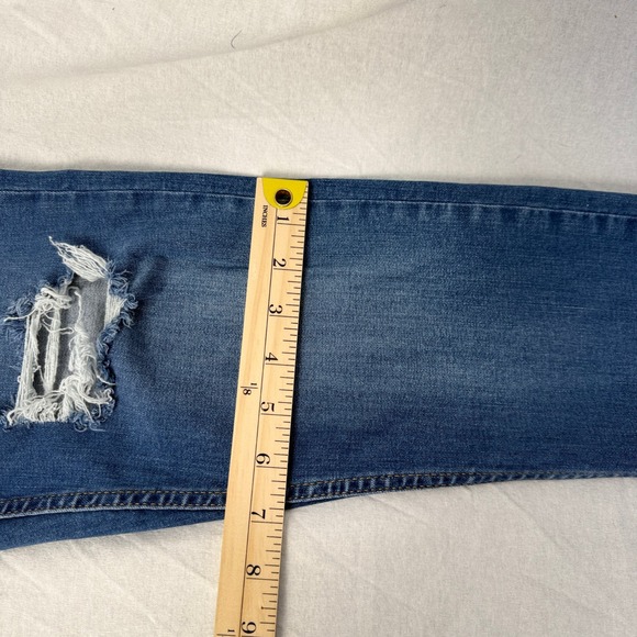 Free People Women's Size 29 Distressed High Rise Skinny Jeans Ripped - Picture 6 of 14